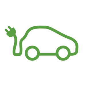 Electric Car Symbol A Road Marking
