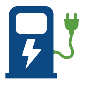 EV Charging Station Car Park Marking Dark Blue and Green