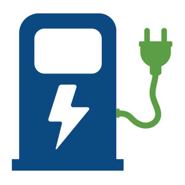 EV Charging Station Car Park Marking Dark Blue and Green